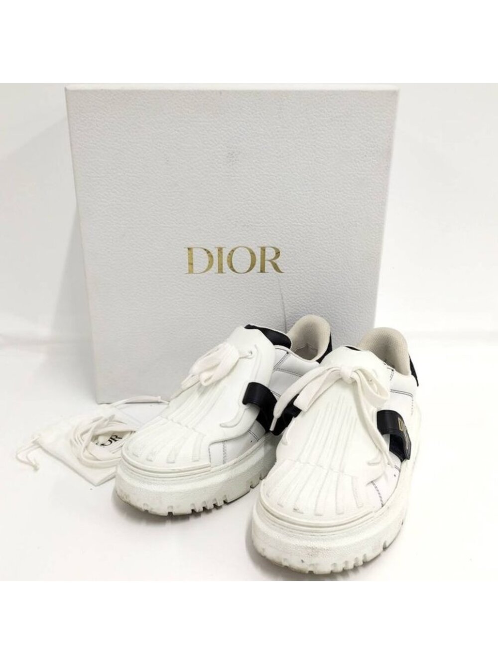 Dior Id Sneakers White Navy 38.5 - Picture 10 of 10